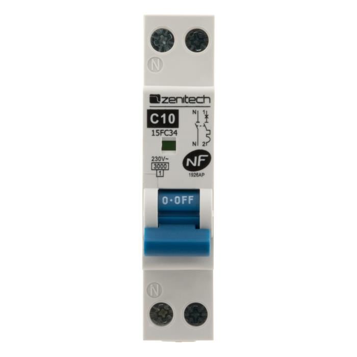Disjoncteur Zenitech Phna  10a Nf