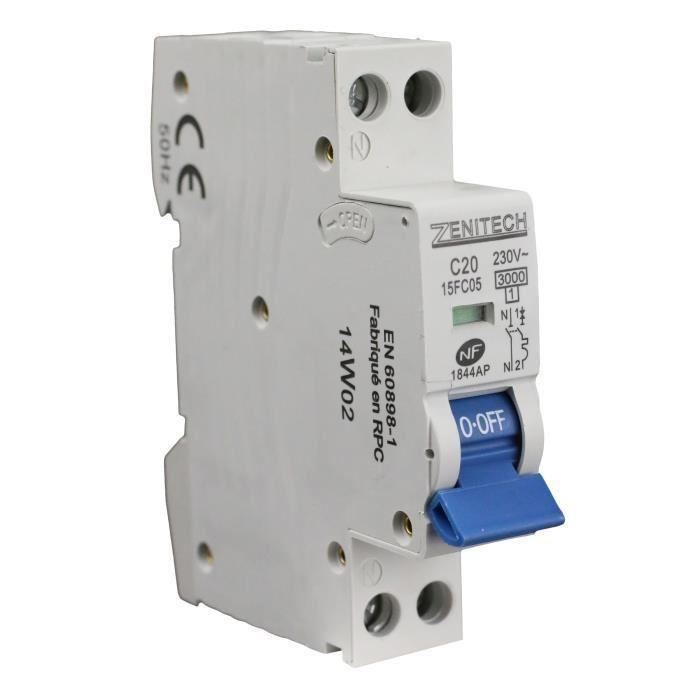 Disjoncteur PHN 20A Zenitech NF