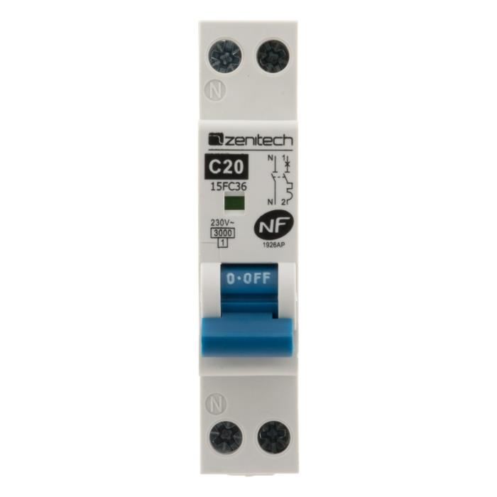 Disjoncteur Zenitech Phn 20a Nf