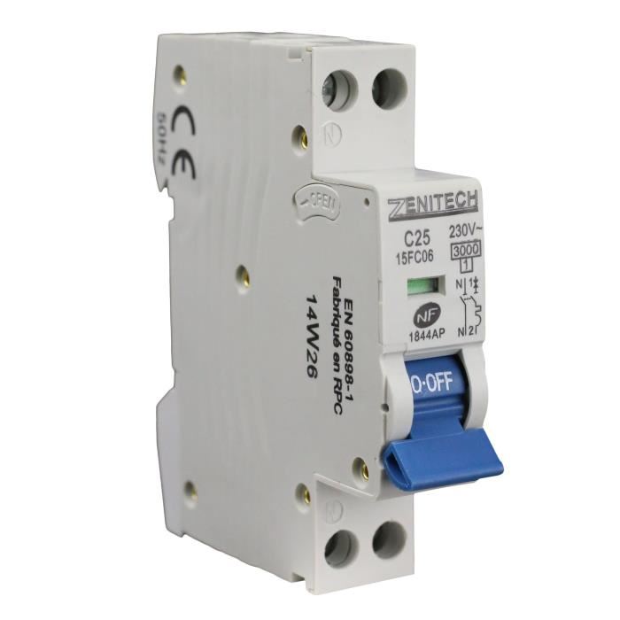 Disjoncteur Zenitech Phn 25a Nf