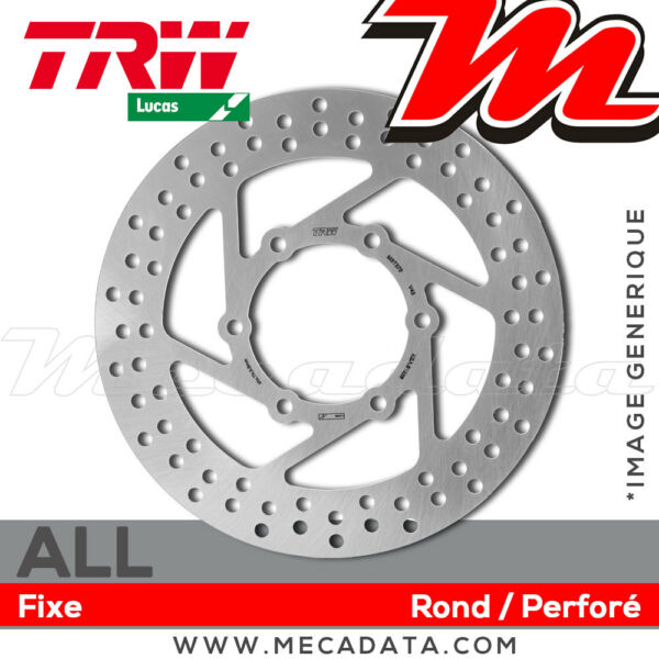 Trw Lucas Brake Disque Mst205, Rigide Taille :