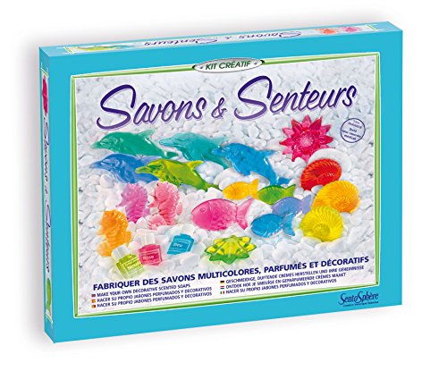 Kit Cosmetique - Sentosphere - Savons Et Senteurs - Mouler Des Savons - Base Glycerine - Parfums Et Colorants - Des 8 Ans