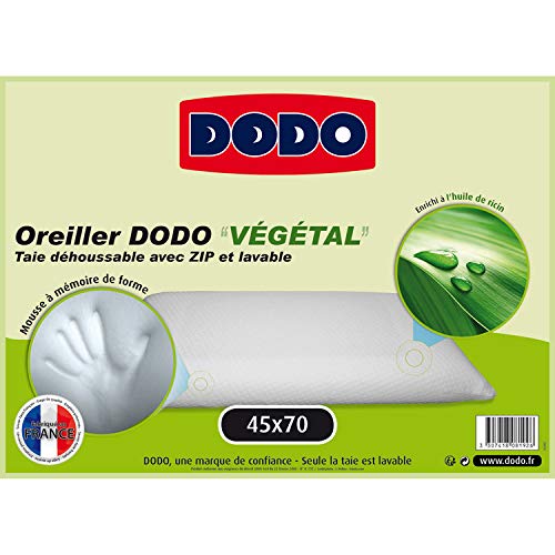 dodo Oreiller rectangle DODO Vegetal mousse 45 x 70