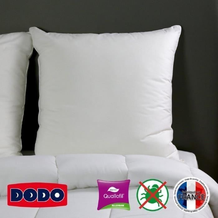 DODO Oreiller Grand luxe Quallofil Allerban 60x60 cm blanc