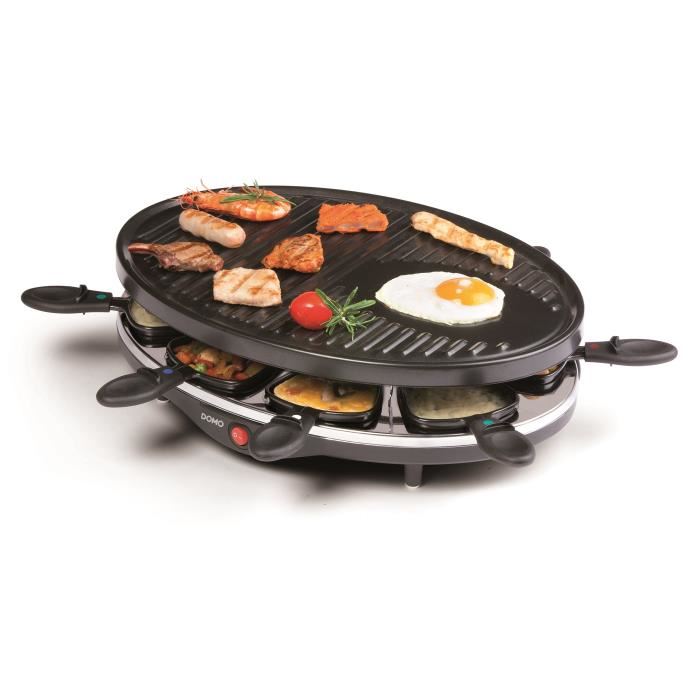 Domo Raclette Grill Do9038g 8 Personnes