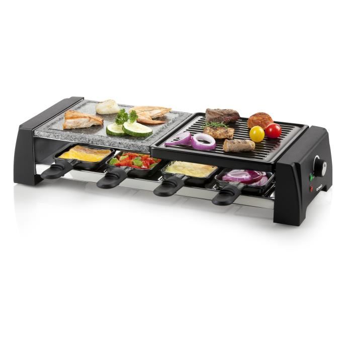 Raclette Grill Pierre A Cuire Domo 8 Personnes Do9190g