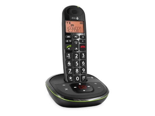 Doro Telephone Sans Fil Phoneeasy 105wr Systeme De Repondeur Avec Id Dappelant Dectgap Noir