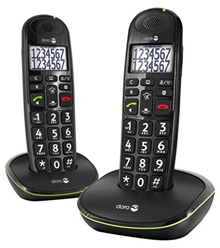 Doro Telephone Sans Fil Phoneeasy 110 Duo Avec Combine Supplementaire Dectgap Blanc