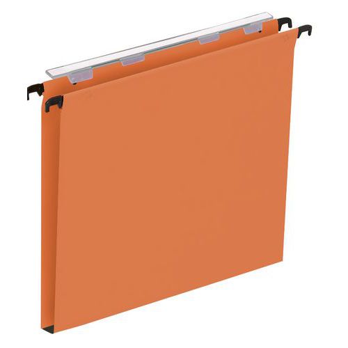 l oblique az 100 dossiers Kraft 220g 1er prix fond 15 mm pour tiroirs coloris orange