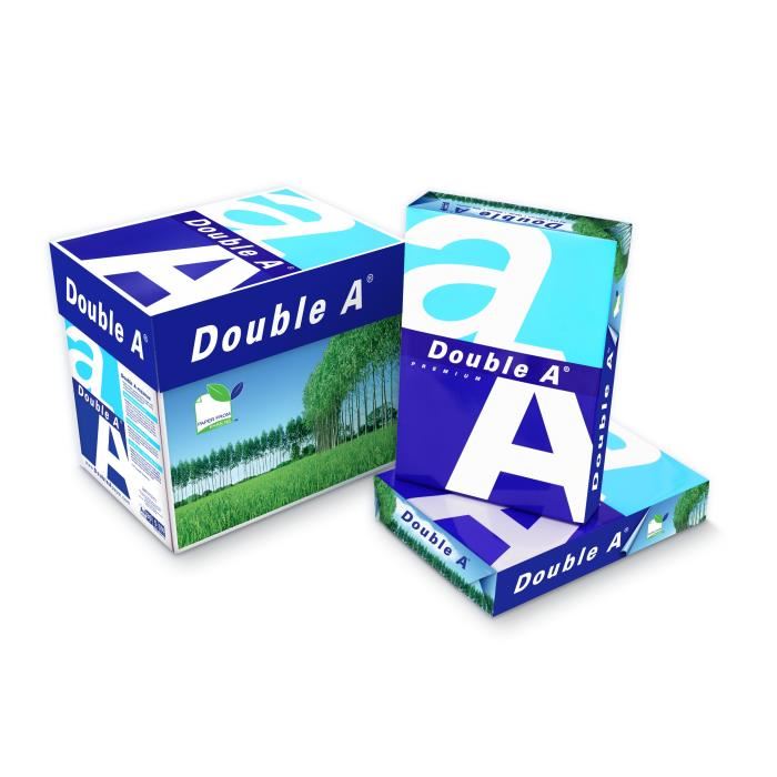 Double A Papier Ramette 80 A4, Qualite Premium-80g