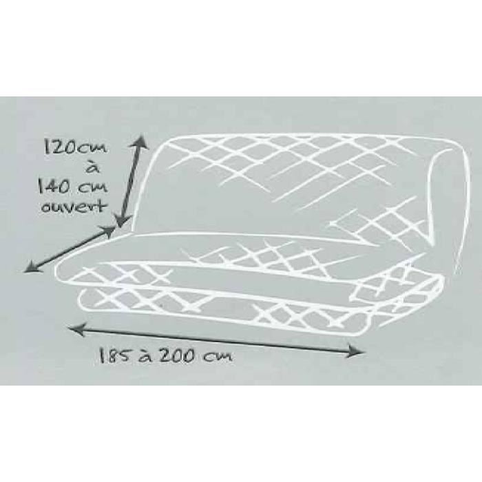 Douceur Dinterieur Housse De Clic Clac Matelassee Unie Essentiel Noir