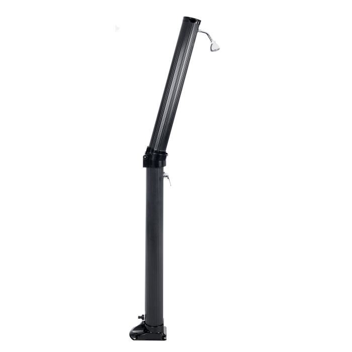 Douche solaire et socle courbee abs noir Solarid plus, 23 l UBBINK