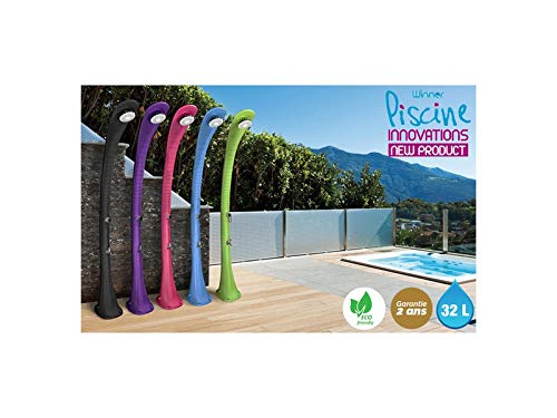 Douche Solaire Cobra 32l Avec Rince Pieds Formidra Polyethylene Hd Anthracite