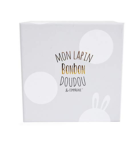 Doudou Et Compagnie Lapin Bonbon - Lapin Bonbon Taupe  30cm