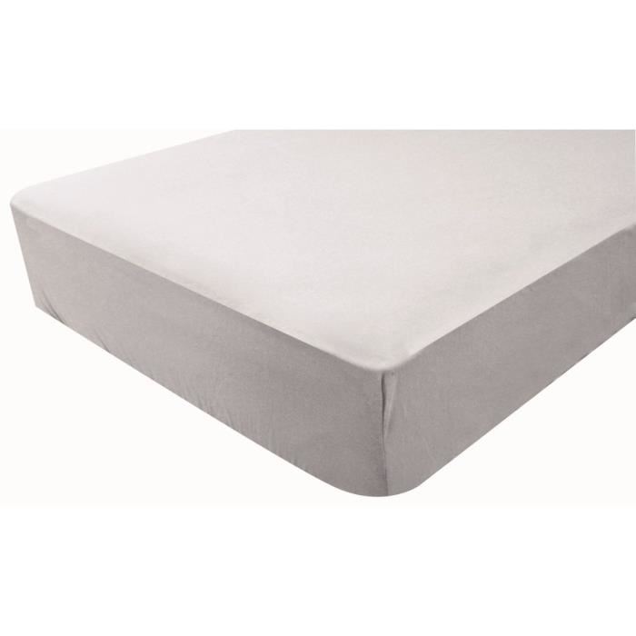Drap Housse Uni - Domiva - Jersey - Oeko-tex® - Perle - 70 X 140 Cm