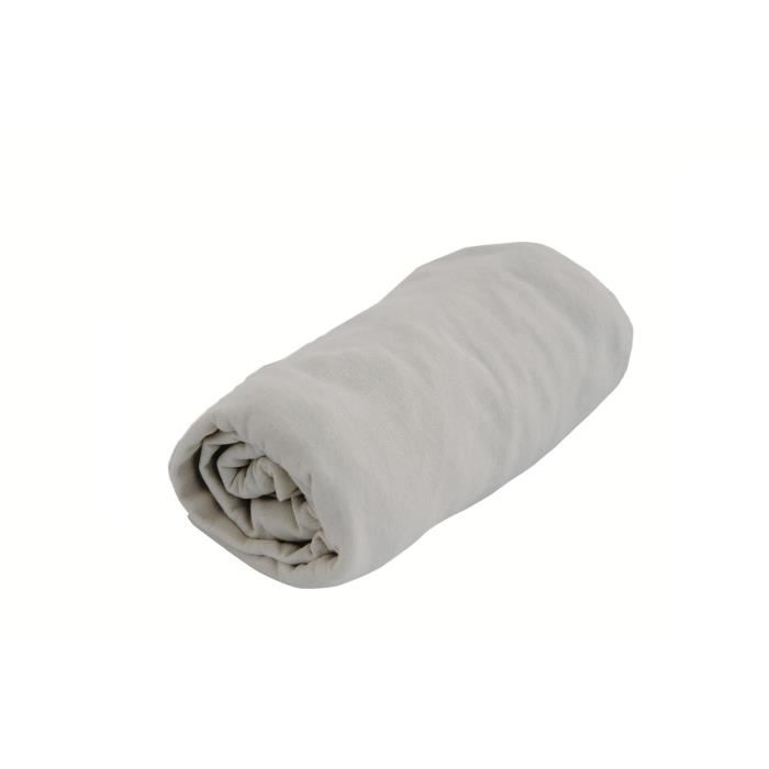 Drap Housse Uni - Domiva - Jersey - Oeko-tex® - Perle - 70 X 140 Cm