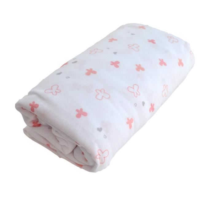 DOUX NID Drap Housse Imprime Lapinou 70x140 Cm