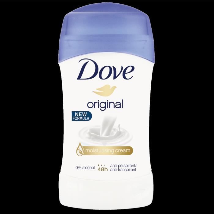 Dove Deodorant Stick 24 H - 0% Alcool - 40 Ml