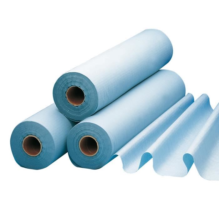 Draps De Protection Aleses Plastifies Pour Lit Et Lit Dexamen Lch Rouleau 180 Sections De L 50cm L 38cm Longueur Du Rouleau 65m