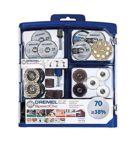 Coffret 70 Accessoires Ez Speedclic Multi Usage Sc725 Dremel 2615e725ja