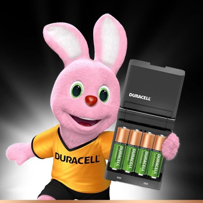 Chargeur De Piles Duracell Chargeur 45min De 4 Piles Aa/aaa