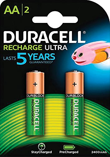 Duracell Recharge Ultra Batterie 2 X Type Aa Nimh Rechargeables 2400 Mah