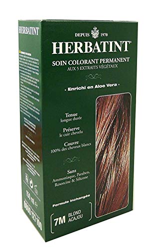 Coloration Cheveux Naturelle 7M Blond Acajou 150ml Herbatint