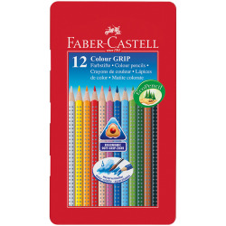 Faber-castell Boîte De 12 Crayons De Couleur Colour Grip - Coloris Assortis