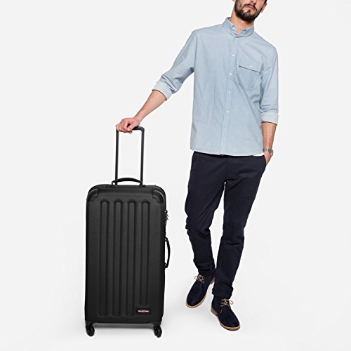 Valise Hybride Eastpak Tranzshell 77 Cm Noir Cadenas Tsa 4 Roulettes 360a°