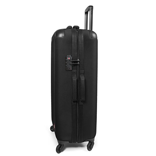 Valise Hybride Eastpak Tranzshell 77 Cm Noir Cadenas Tsa 4 Roulettes 360a°