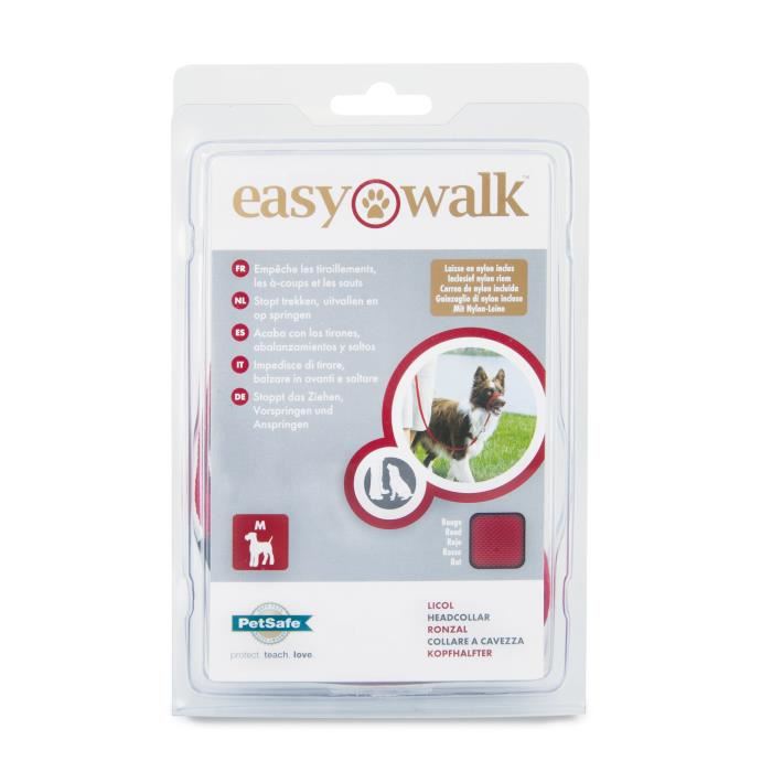 Easy Walk Licol Chien Rouge M