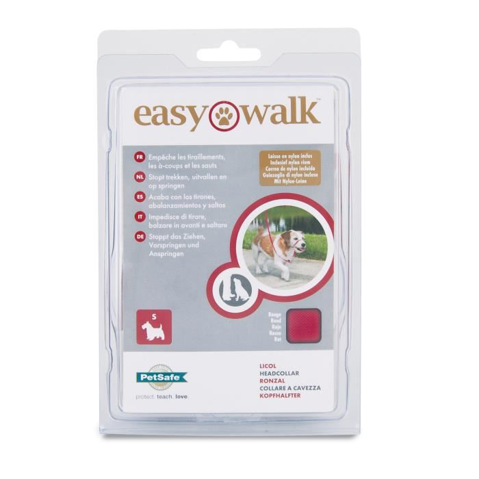 Easy Walk Licol Chien Rouge S