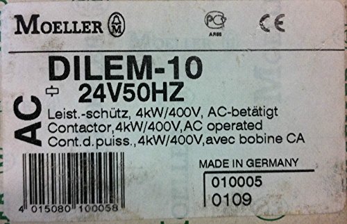 Eaton Dilem-10(24v50hz) Contacteur De Puissance 3 No (t) 4 Kw 1 Pc(s)