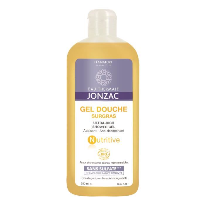 Parapharmacie En Ligne  Hygiene & Premiers Soins  Produits Pour La Douche Et Le Bain  Gels Douche Et Savons Liquides Eau Thermale Jonzac Gel Douche Surgras Nutritive 250 Ml