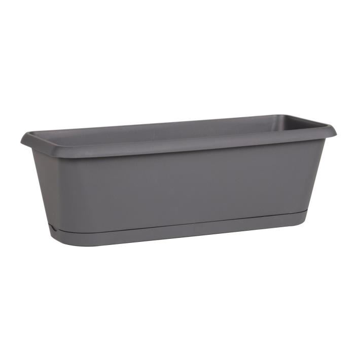CHORUS Jardiniere & plateau clipse contenance 9,45 L gris anthracite