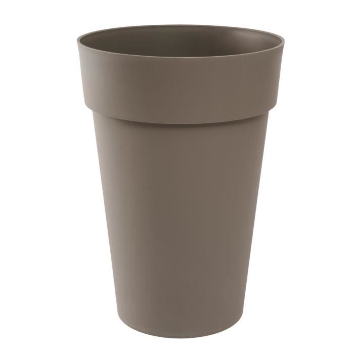 Vase Haut Rond Ø 46 Cm - Eda - Toscane - 67 L - Ø 46 X H. 65 Cm - Taupe
