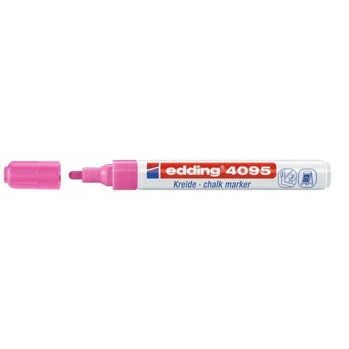 Marqueur craie Edding E49095 - Pochette de 5 - Couleurs neons