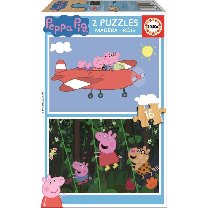 Educa Peppa Pig Super Puzzles 2 X 16 