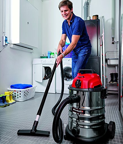 Einhell Aspirateur Eaux Et Poussieres Tc-vc 1930 Sa (1500 W Cuve 30l Prise Synchro Oep Livre Avec Accessoires)