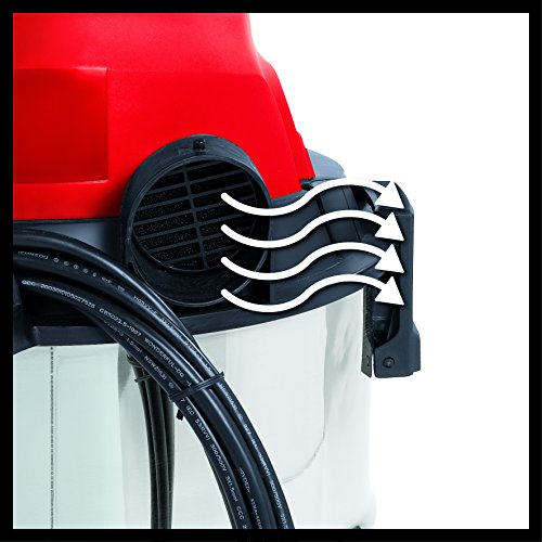 Einhell Aspirateur Eaux Et Poussieres Tc-vc 1930 Sa (1500 W Cuve 30l Prise Synchro Oep Livre Avec Accessoires)