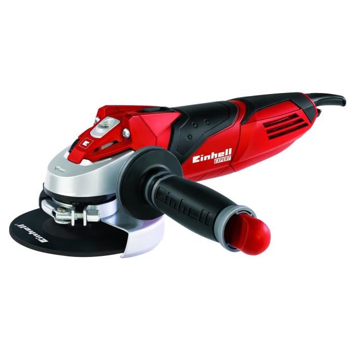 Einhell Meuleuse Dangle 115mm Te-ag 115 (720w Avec Poignee Supplementaire Cle A Bride) Livre Sans Disque De Coupe