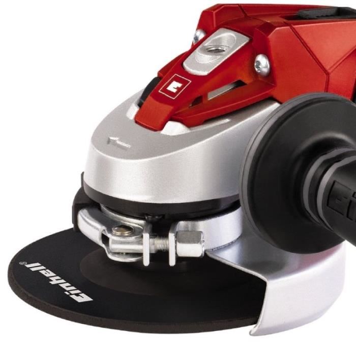 Einhell Meuleuse Dangle 115mm Te-ag 115 (720w Avec Poignee Supplementaire Cle A Bride) Livre Sans Disque De Coupe