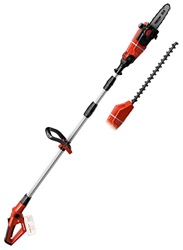 Einhell 3410800 Sans Fil Elagueuse Sur Perche, Taille-haie Power X-change Ge-hc 18 Li T- Solo Sans Batterie 18 V Li-ion 88 Cm