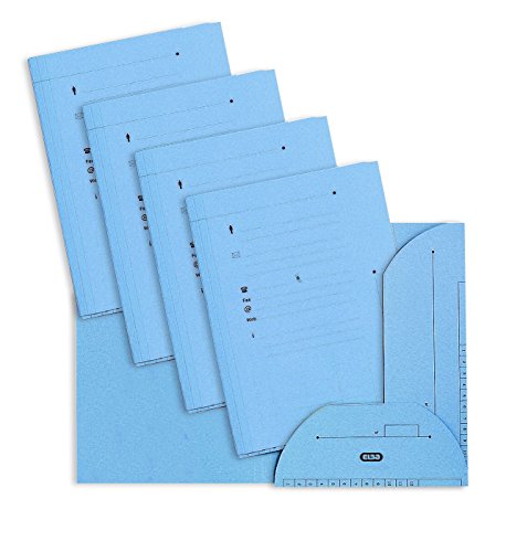 elba Chemise index kraft L'Oblique AZ 23,5 x 31,5 cm - Paquet de 25 - bleu pastel