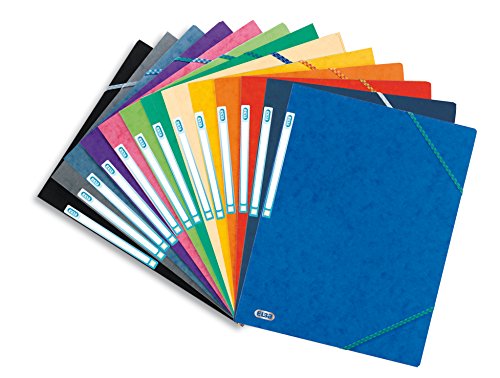 Chemise 3 Rabats A Elastique Top File - Elba - Assorties - Carton - (l)240 X (h)320 Mm