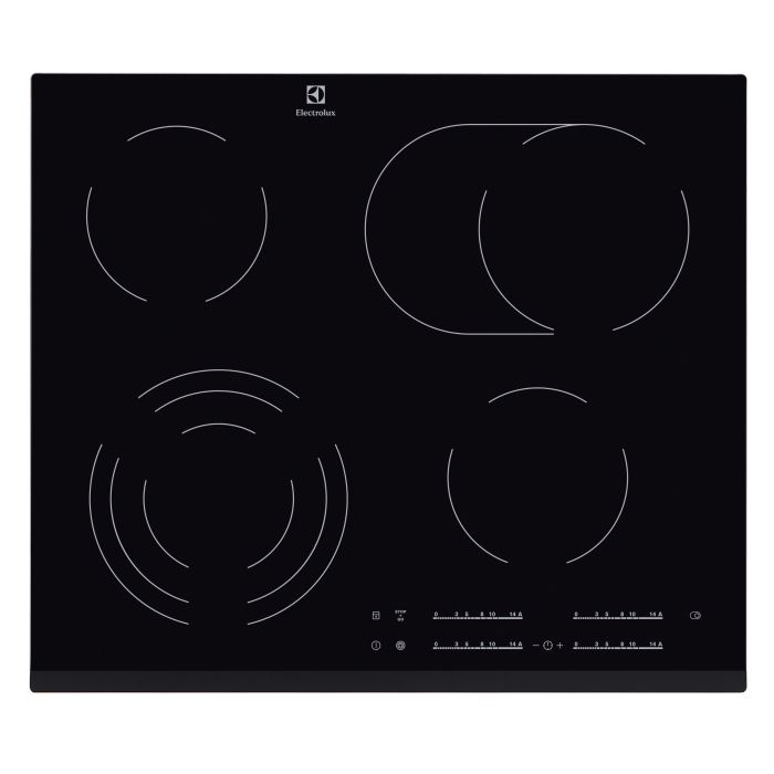 Plaque De Cuisson Vitroceramique Electrolux Ehf6547fok 4 Zones 7100w L59 X P52cm Noir