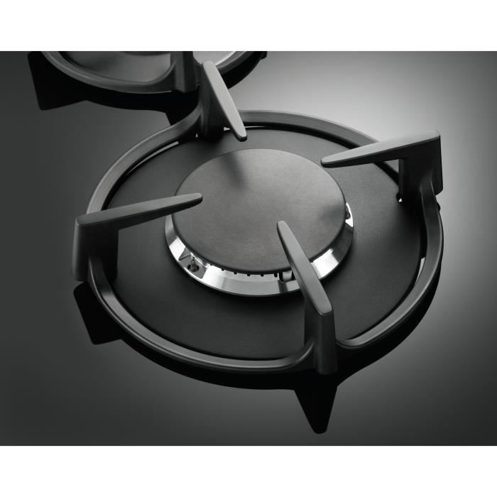 Electrolux Kgg6407k Table De Cuisson Gaz 4 Foyers L 58 X P 51 Cm Revetement Verre Noir