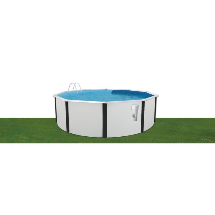 Piscine Hors Sol Ronde Elegance D. 3.50m H1.20m - Skimmer Filtrant