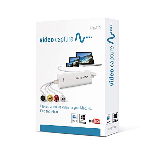 Elgato Video Capture Convertiseur De Video Analogique En Numerique Vhs Video8 Et Hi8 Mac Windows