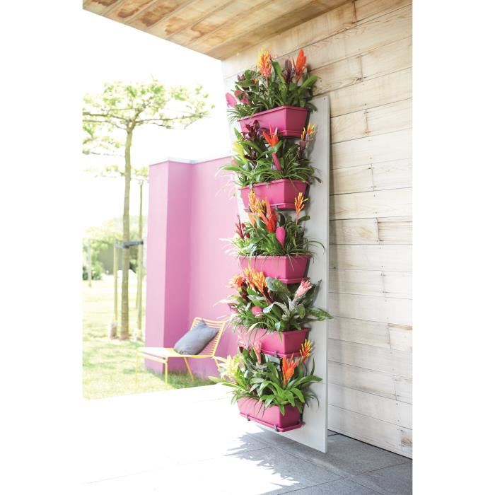 Elho Jardiniere Terrasse Avec Roues Loft Urban - 70 X 35 X H 51 Cm - Gris Chaud